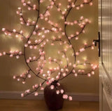 LED Tree lights for wall cheryy blossom willow vine twig decor (12 inch × 2 mm multicolour)