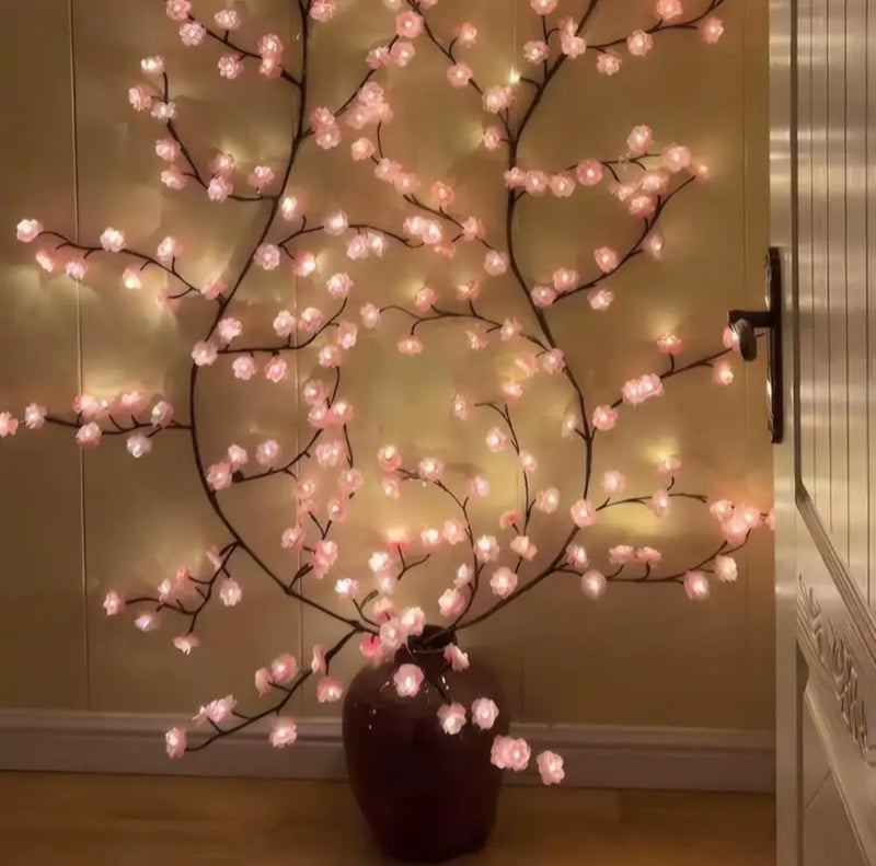 LED Tree lights for wall cheryy blossom willow vine twig decor (12 inch × 2 mm multicolour)