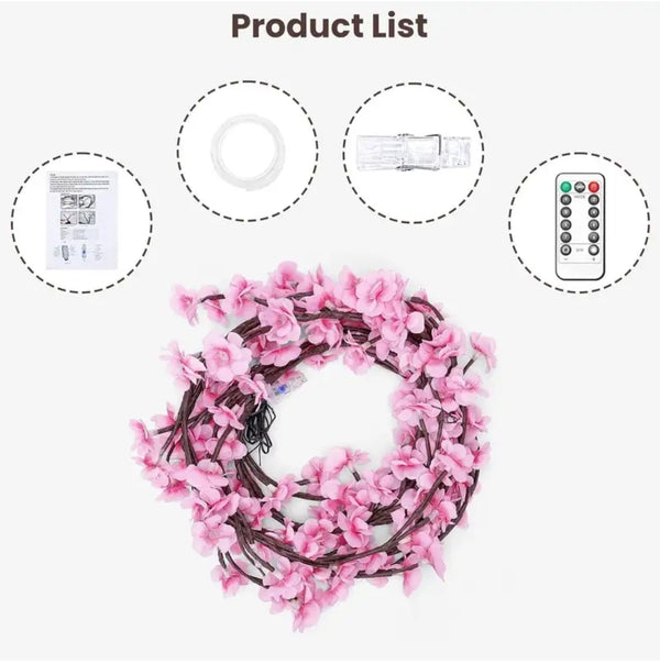 LED Tree lights for wall cheryy blossom willow vine twig decor (12 inch × 2 mm multicolour)