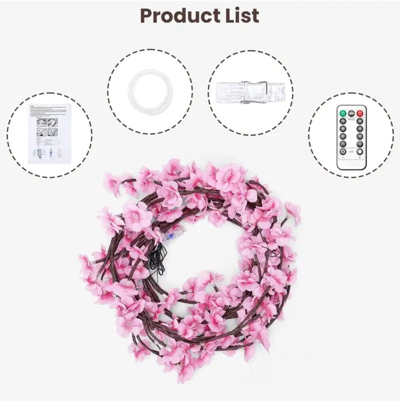 LED Tree lights for wall cheryy blossom willow vine twig decor (12 inch × 2 mm multicolour)