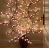LED Tree lights for wall cheryy blossom willow vine twig decor (12 inch × 2 mm multicolour)