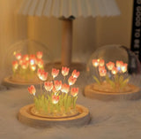 Floral LED Crystal Dome Lamp – Dreamy Night Light