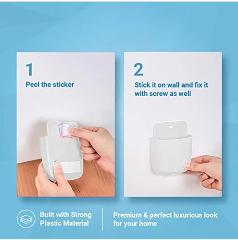 Wall Mount Remote & Mobile Holder – Keep Your Essentials Organized!